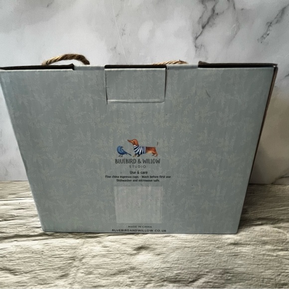 NIB Bluebird And Willow Espresso Cups Set 4 - Picture 5 of 6